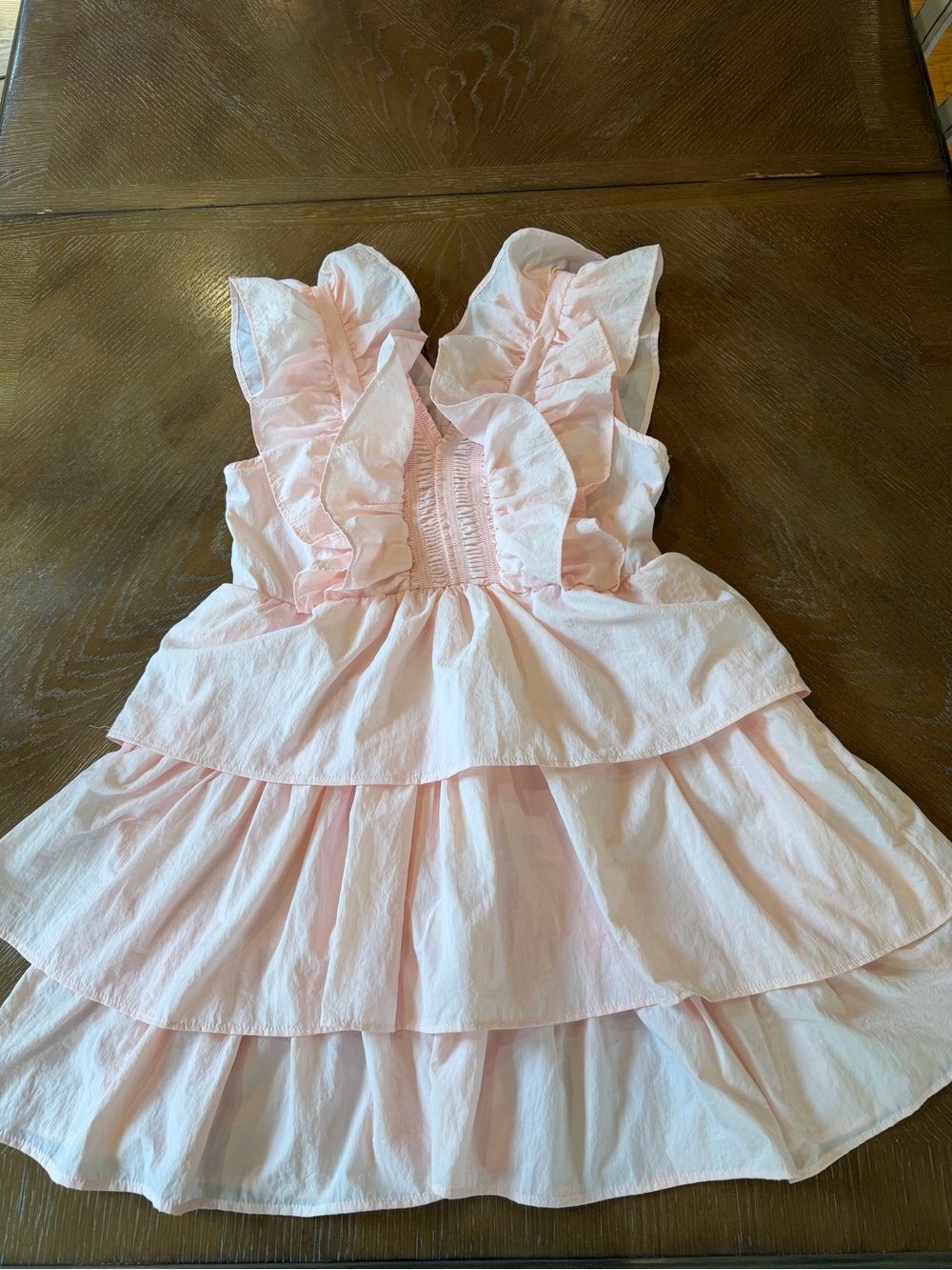Simply Southern Pale Pink Tiered Ruffle Dress - Picture 2 of 12